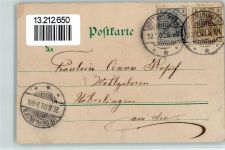 78244 W7702 Gottmadingen 1903 Gebrauchsspuren Bahnhof - Hotel Sternen , Fahrrad