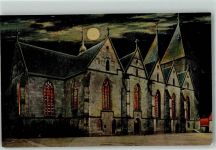 31683 W3063 Obernkirchen AK mit Goldfenster Lith. Kirche AK e1