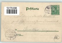 02681 O8609 Wilthen 1901 Lithographie Mönchwalderberg Turm