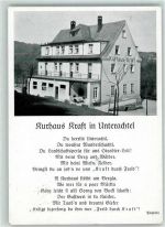 91245 W8568 Unterachtel Gebrauchsspuren Landpost Diepoldsdorf Kurhaus Kraft Gedicht
