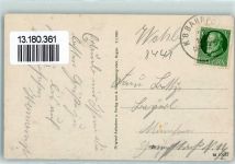 94327 W8443 Bogen , Niederbay - Wallfahrtskirche Mariä Himmelfahrt Bogenberg Gnadenbild Inneres der Pfarrkirche K.B. Bahnpost