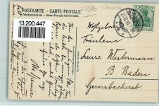 77830 W7582 Bühlertal 1908 - Mehrfachaufnahme Winteraufnahme Skifahrer