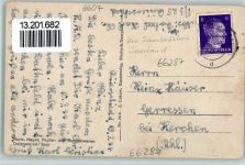 66287 W6607 Quierschied - Postamt mit Straße des 13. Januar