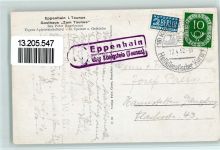 65779 W6233 Eppenhain , Taunus 1952 - Gasthaus zum Taunus AK Landpoststempel