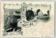 83313 W8227 Maria Eck , Kr Traunstein, Oberbay 1900 Gebrauchsspuren Kirche Kloster