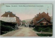 Najauge Vue generale - Frontiere Belge avec Bureau-douane et borne-frontiere Grenze 1918