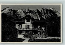 82467 W8100 Partenkirchen 1937 - Haus Viktoria , Wettersteinstr. 34 AK