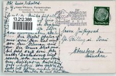 82467 W8100 Partenkirchen 1937 - Haus Viktoria , Wettersteinstr. 34 AK
