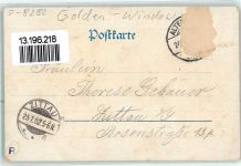 01773 O8242 Altenberg , Erzgeb 1902 AK mit Goldfenster Schellermühle