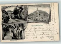 75433 W7133 Maulbronn 1905 - Kloster Maulbronn Seminaraufgang Eingang Kgl. Amtsgericht 3-Bildaufnahme