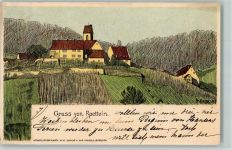 Rötteln Burg Künstlerkarte Nr. 11 - Roetteln AK Daur, H. 1898