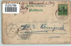 07806 O6711 Breitenhain b Neustadt, Orla 1901 Gebrauchsspuren Gasthof von Herm. Wohlfahrt und Teilansicht , fleckig AK