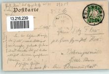 91088 W8526 Bubenreuth 1907 Gebrauchsspuren Gastwirtschaft I. Mörsberger