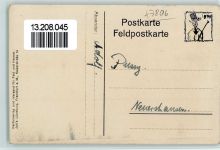 W7806 Neuershausen WK I Vierbund - Türkische Fahne Zweibund Deutschland-Österreich 1916