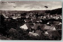 Boncourt Vue Generale, Militär Ballon, Flugzeug Ballon
