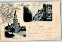 35390 W6300 Gießen , Lahn 1899 - Johanniskirche Südanlage
