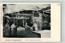 39418 O3251 Leopoldshall - Unterer Förderschacht Kumpels Lorenwagen