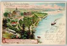 23714 W2423 Holsteinische Schweiz , Holst 1898 Lithographie Schiffe Hotels