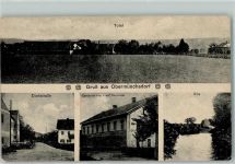 84163 W8386 Obermünchsdorf , Kr Landau a d Isar - Dorfstraße Gasthaus Josef Neumaier Vils