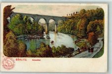 Görlitz Zgorzelec Lithographie Neissethal Künstlerpostkarte Hoffmanns Stärkefabriken Nr 17