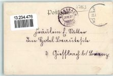 79669 W7863 Zell im Wiesental 1897 Gebrauchsspuren Gruss aus AK