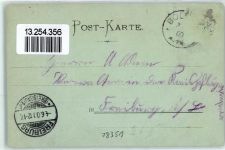 78351 W7762 Bodman 1900 Lithographie / Mondschein Gasthaus zur Linde Schloß Bodman