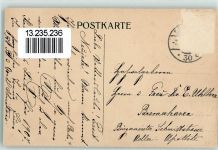 Reichsbanknote Neujahr Schwein Pilz AK Geldschein auf AK 1915