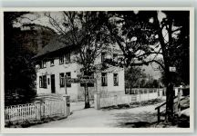 72805 W7414 Honau , Württ - Gasthaus-Pension zum Bahnhof Briefkasten Emailleschild