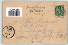 38889 O3721 Treseburg 1900 Lithographie Wilhelms-Blick Pfeil-Denkmal Hirsch