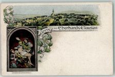 54524 W5561 Klausen , Mosel Lithographie Gnadenbild Wallfahrtsort der schmerzhaften Mutter Gottes