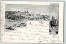 88364 W7962 Wolfegg , Allgäu 1901 Künstlerkarte Stammschloss Waldburg