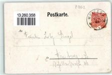 88364 W7962 Wolfegg , Allgäu 1901 Künstlerkarte Stammschloss Waldburg