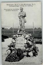 5082 Grödig Foto AK Denkmal Wehramnn der k.k.Ldst.Wachkomp. Gefangenenlager Spende