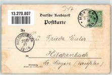 37699 W3476 Fürstenberg , Weser 1897 - Wehrden Gruss Kirche