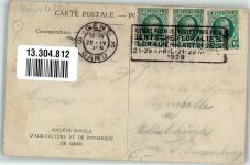 Gand Gent Agriculture et de Bontanique Gartenbauausstellung 1928 Sonderstempel