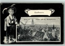 87600 W8950 Kaufbeuren 1908 - Kloster St. Martinskirche Junge Tracht