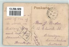 50181 W5012 Bedburg , Erft 1919 Gebrauchsspuren Friedrich Wilhelm Straße Stempel Army Post Office Feldpost