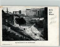 10115 W1000 Gesundbrunnen Gebrauchsspuren Berlin unter Wasser Hauseinsturz in der Gerichtsstraße Trümmer