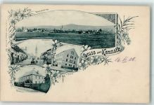 95478 W8584 Kemnath 1908 - Marktplatz Forstamt Schule