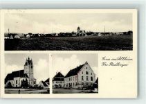 88499 W7940 Altheim b Riedlingen, Württ Foto AK Posthilfstellestempel Kirche