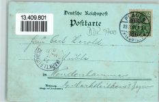 08209 O9700 Auerbach , Vogtl 1901 Lithographie / Mondschein Gruss aus - Kriegerdenkmal