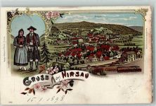 75365 W7260 Hirsau 1898 Lithographie Trachten