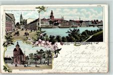 Kernein 1901 Lithographie Gruss aus