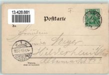 67240 Marienthal 1901 Gebrauchsspuren Gruss aus Lithographie Gasthaus zum wilden Mann AK