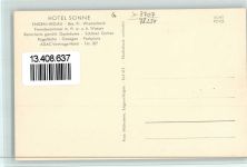 78234 W7707 Engen , Hegau 1958 Foto AK Hotel Sonne , sehr gute Erhaltung AK