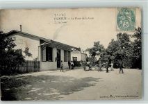 91270 Vigneux-sur-Seine - La Place de la Gare Bahnhof Bahnhofplatz Kutsche