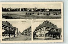 91459 W8531 Markt Erlbach - Marktplatz Heuernte Fahrrad Gasthaus Popp