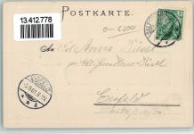 36433 O6200 Bad Salzungen 1901 Lithographie / Prägedruck Passepartout Kurhaus