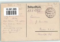 Cognac Asbach Uralt Kriegsmappe Humor Alkoholwerbung 1915 Gebrauchsspuren