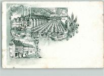 90762 W8510 Fürth , Bay 1903 Gebrauchsspuren Gasthaus Lithographie